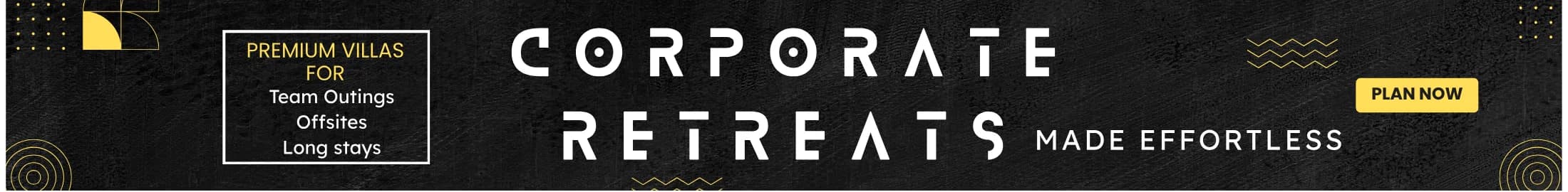 Let's curate exceptional corporate offsite, Experiences that go beyond the ordinary. Whether you’re looking to strengthen team bonds, spark creativity, or simply recharge in a serene setting, we’ve got you covered. 